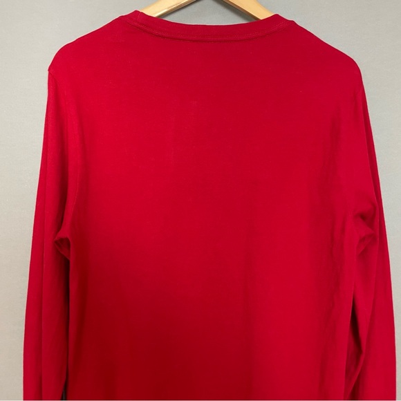 Polo Ralph Lauren Bear Christmas Tree Tux Boy XL 18-20 Red Long Sleeve Graphic - Picture 5 of 13